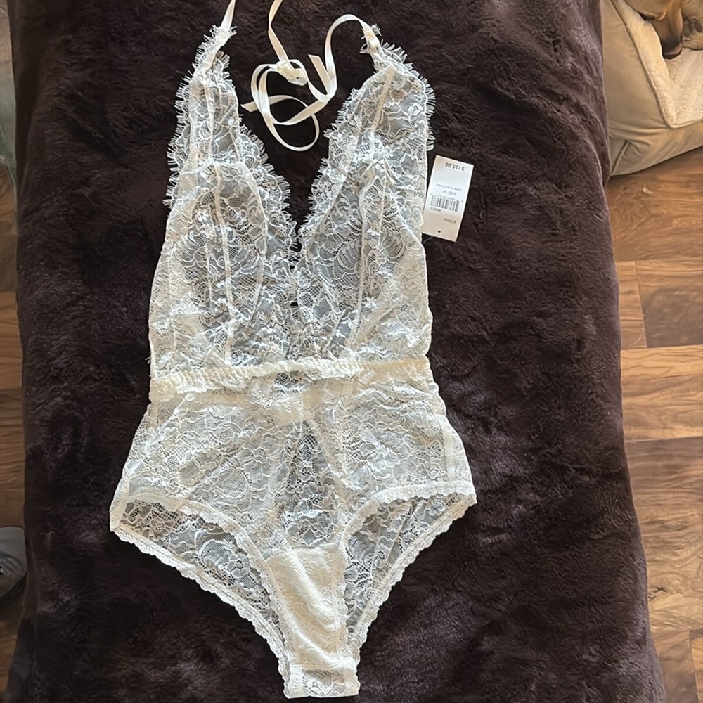 Lace lingerie one piece